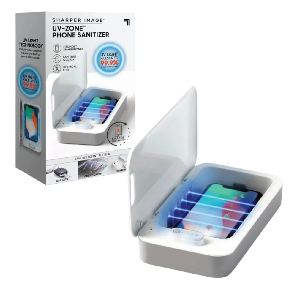 Sharper Image Phone Sanitizer UV Clean - NEW